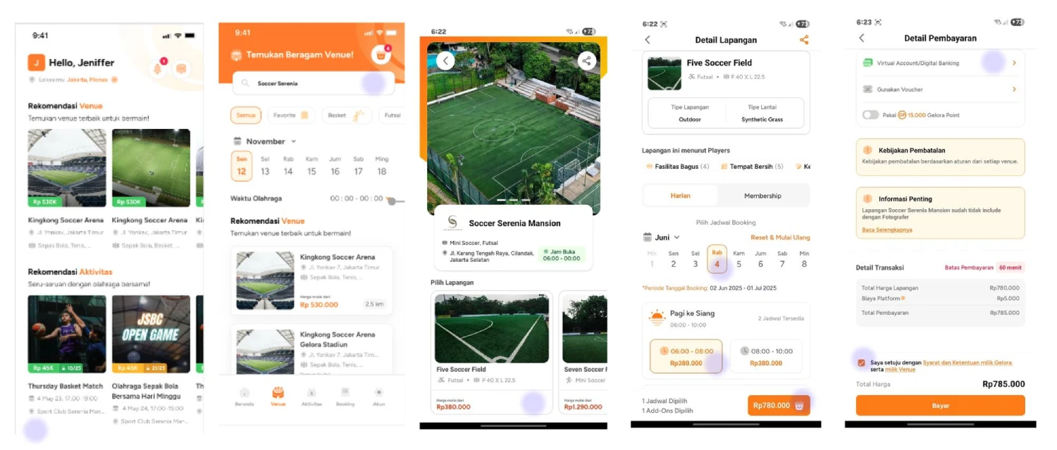 Existing booking flow (gelora v1.x.x)